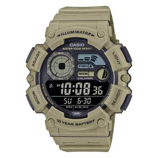 Buy Casio men's digital watch, 55mm, ws-1500h-5bvdf - light olive in Kuwait