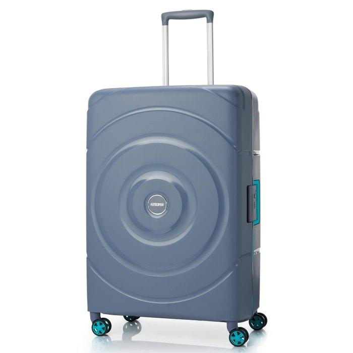 American Tourister Circurity Hard Sided Spinner Luggage, 77 cm, SB0X28003 - Grey