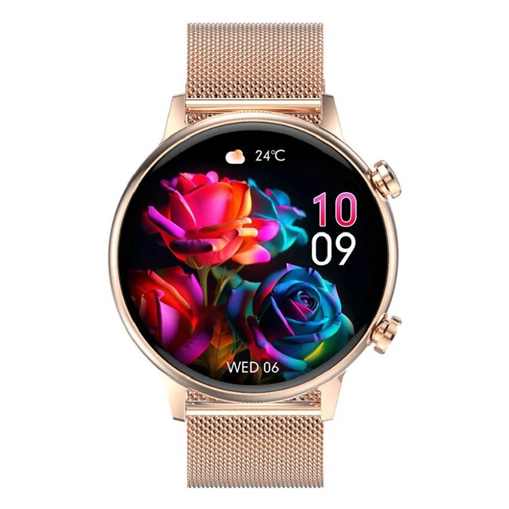 G Tab GT9 Smartwatch for women, 1.1" Amoled Display - Rose Gold