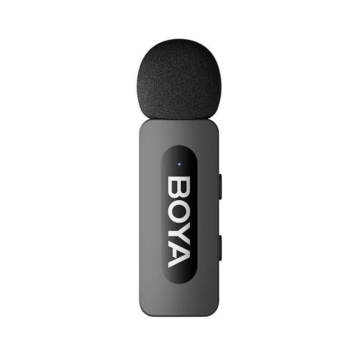 Boya V30 Wireless Microphone – Type-c Port + Charging Case – Black