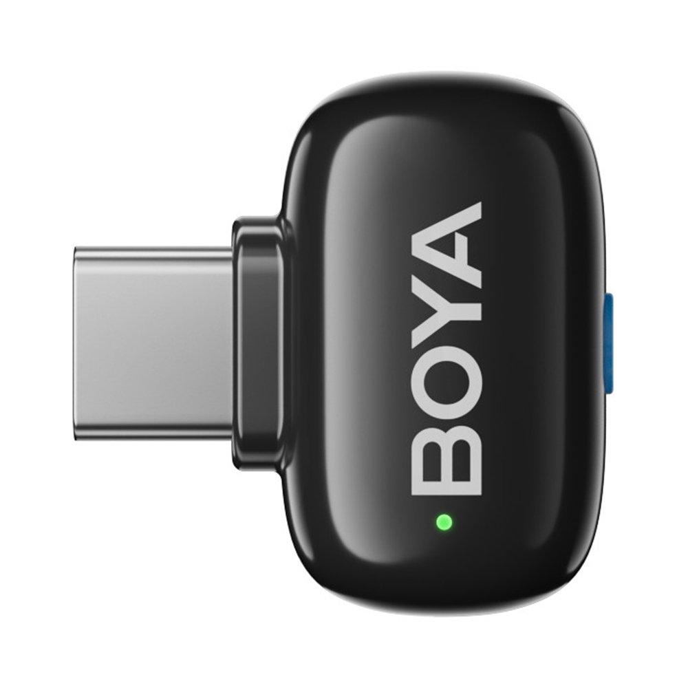 Boya Mini 12 Wireless Microphone with Lightning & USB-C – Black