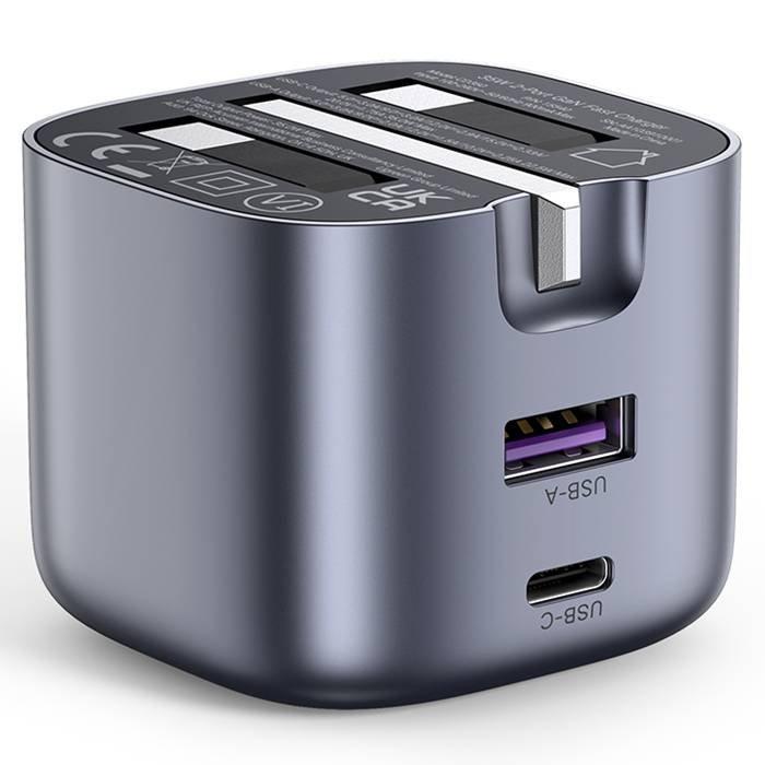 UGREEN Nexode 35W Gan USB C Wall Charger, 2 Ports, CD350- Gray