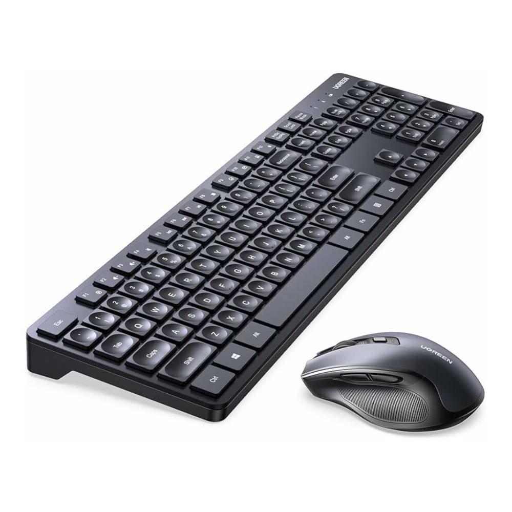 Ugreen Wireless Computer Mouse and Keyboard, MK006 - Black
