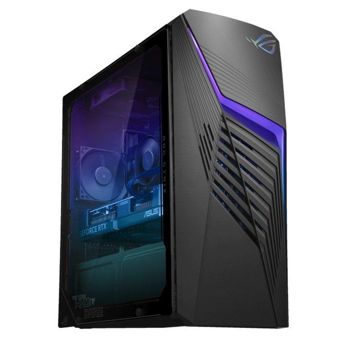 ASUS ROG Strix G13CHR Tower Gaming Desktop,  Intel Core i5-14400F, 16GB RAM, 1TB SSD, NVIDIA GeForce RTX 3050 8GB, Windows 11 Home, G13CHR-51440F047W - Extreme Dark Gray