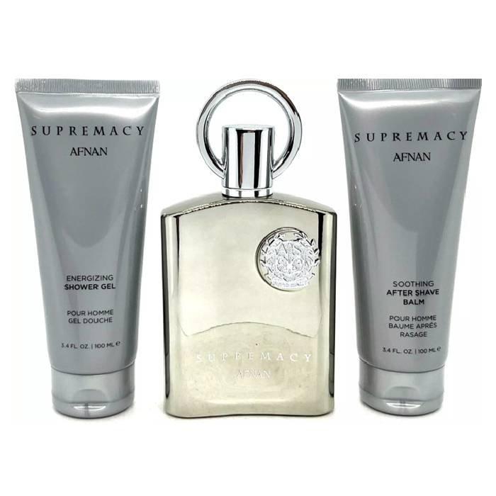 Afnan Supremacy Silver 3pc set - Eau De Perfum -100 ml