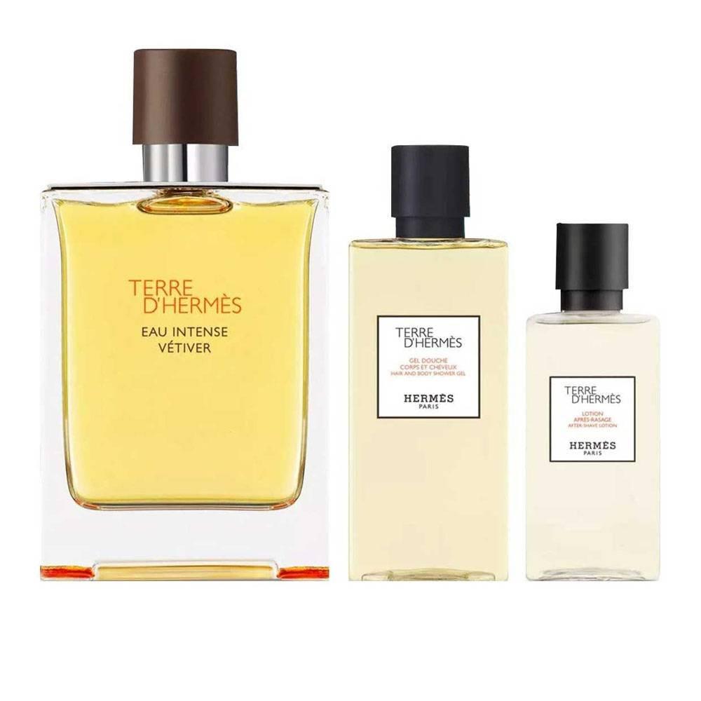 Hermes Terre Dhermes Eau Intense Vetiver 3PC Set - 100ml