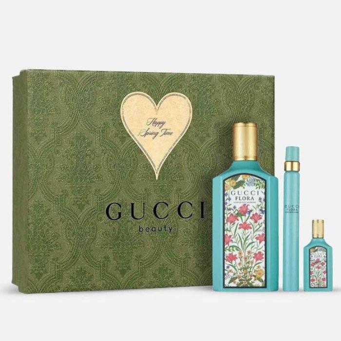 Buy Gucci ladies flora gorgeous jasmine gift 3pc set fragrances - 100 ml in Kuwait