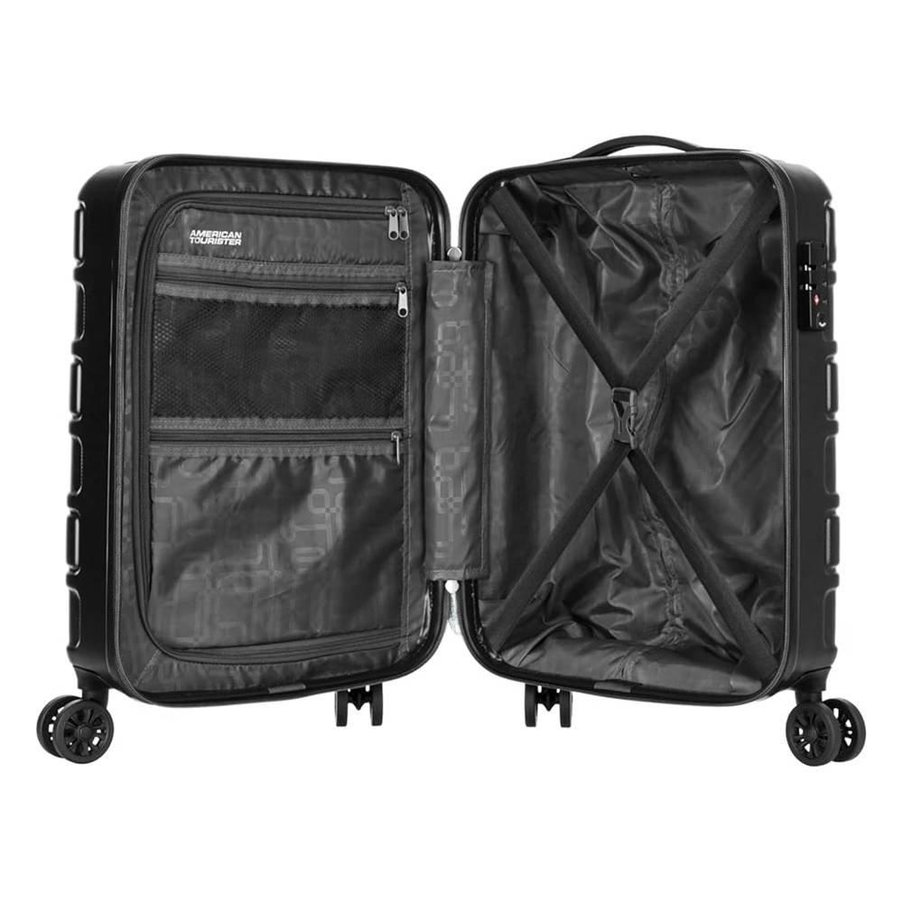 American Tourister Bricklane Hard Luggage Trolley Bag, 80/30cm, GE3X89003 - Black