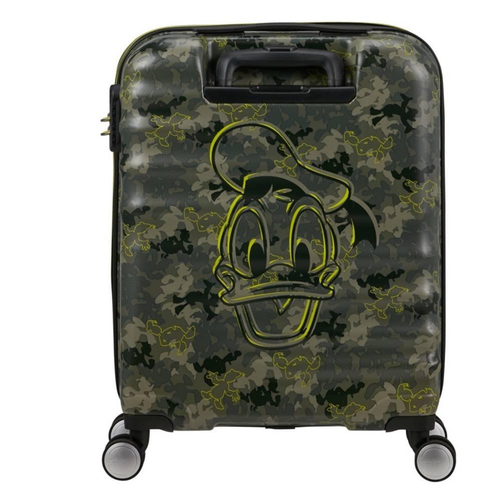 American Tourister Wavebreaker Disney Donald Duck Camo Trolley Bag, 55cm - Green