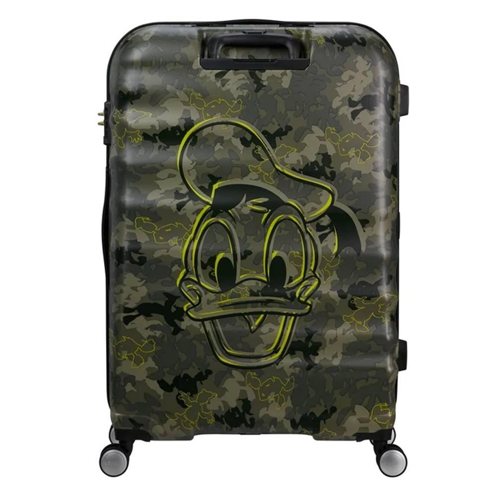 American Tourister Wavebreaker Disney Donald Duck Camo Trolley Bag, 77cm - Green