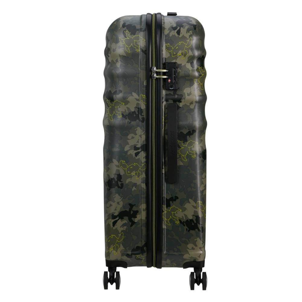 American Tourister Wavebreaker Disney Donald Duck Camo Trolley Bag, 77cm - Green
