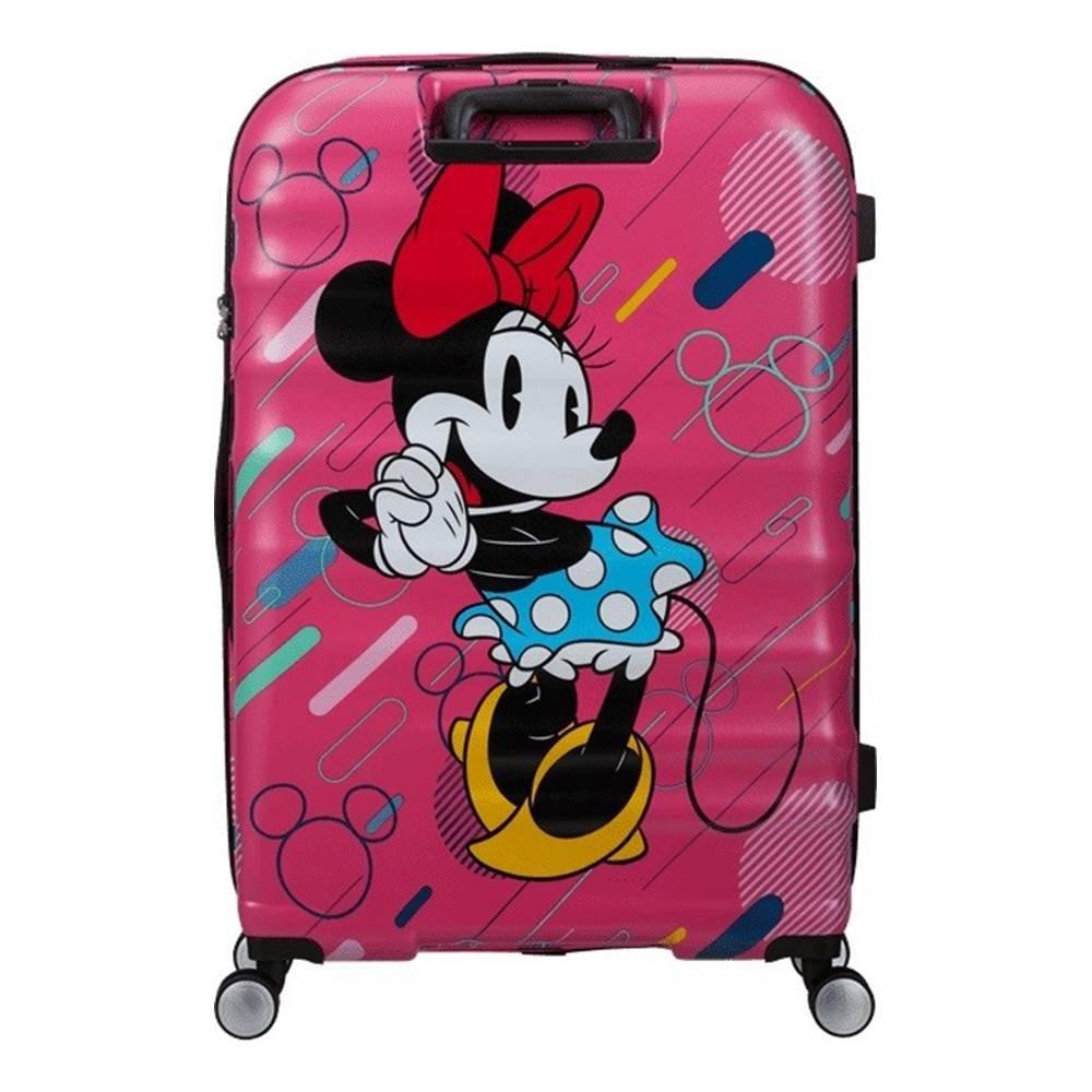 American Tourister Wavebreaker Disney Minnie Mouse Trolley Bag, 77cm - Pink