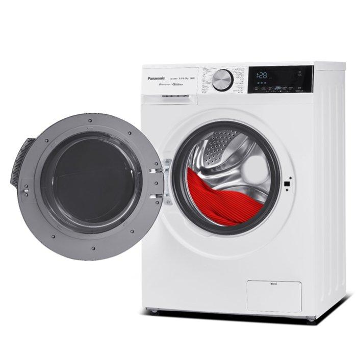 Panasonic Front Load Washer Dryer 8kg, 6kg Dryer Capacity, 1400 RPM, NA-S16ML1WKW - White