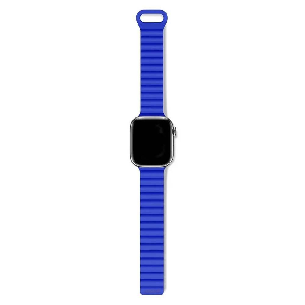 Decoded Silicone Magnetic Strap for 42/44/45/49 mm Apple Watch, D24AWS45TSL4SGB - Blue