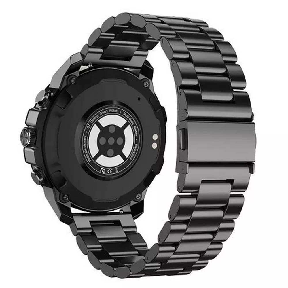 Swiss Military DOM 5 Smart Watch, 1.43 inch AMOLED Display Silver Metal frame with Metal Strap​ - Gun