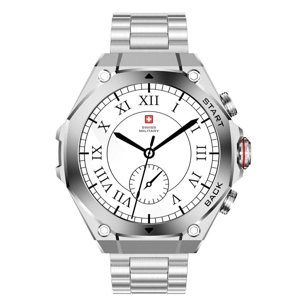 Swiss Military DOM 6 Smart Watch, 1.43” AMOLED Display - Silver