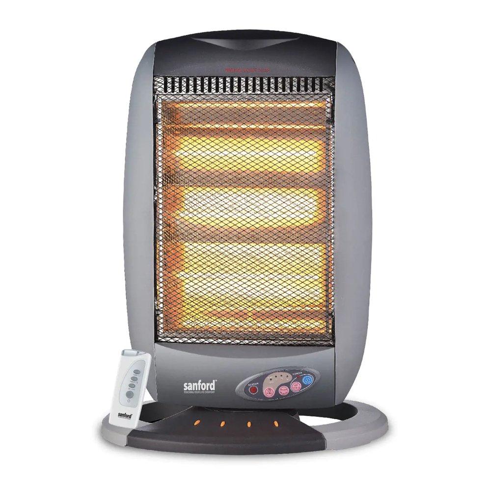Sanford Halogen Heater, 1200W, 3 Heat Settings, SF1274QRH BS – Grey
