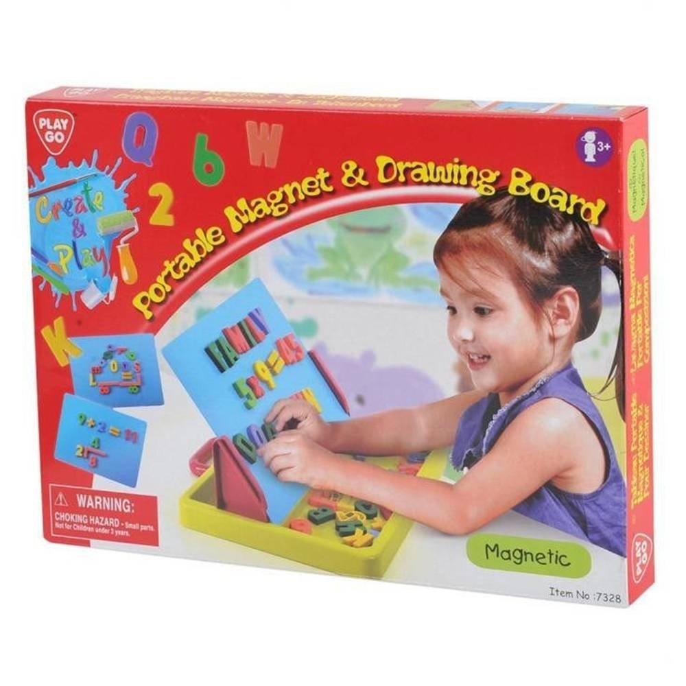 PlayGo Portable Magnet and Drawing Board Game, 7328