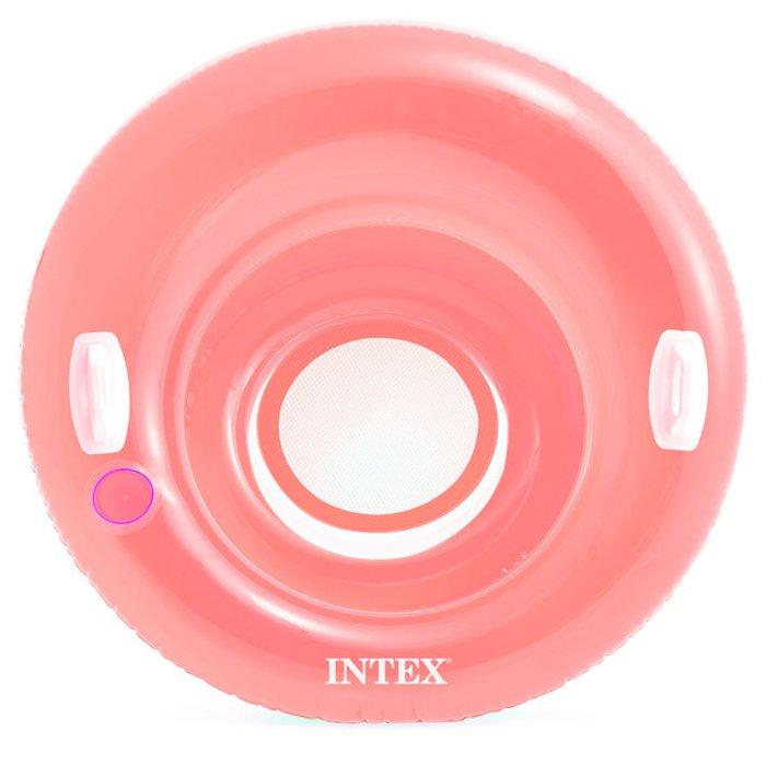 عوامة سباحة بمقابض من انتكس، قطر 1.19 متر - وردي