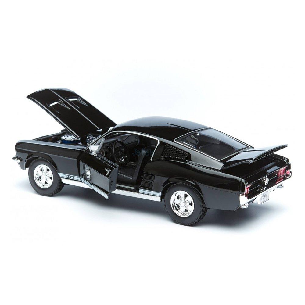 Maisto 1:18 Scale 1967 Ford Mustang Fastback Car, 31166BL - Black