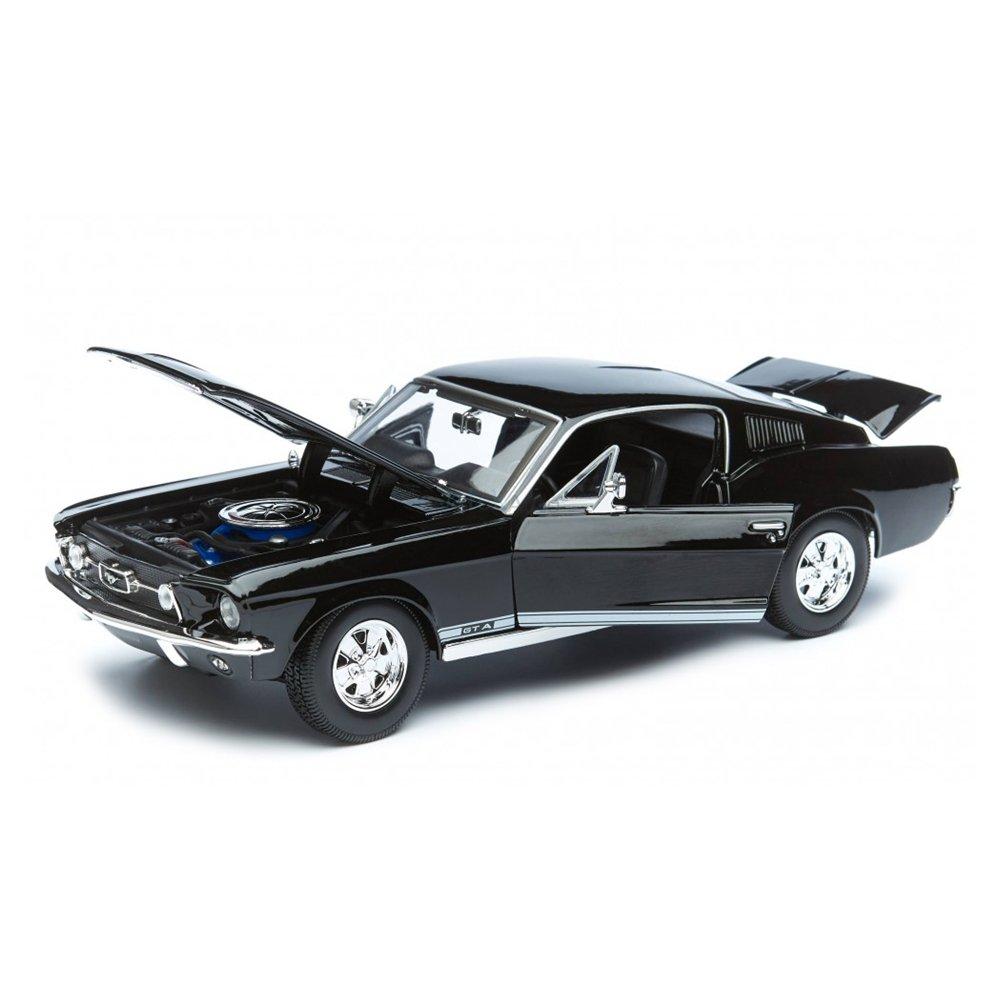 Maisto 1:18 Scale 1967 Ford Mustang Fastback Car, 31166BL - Black