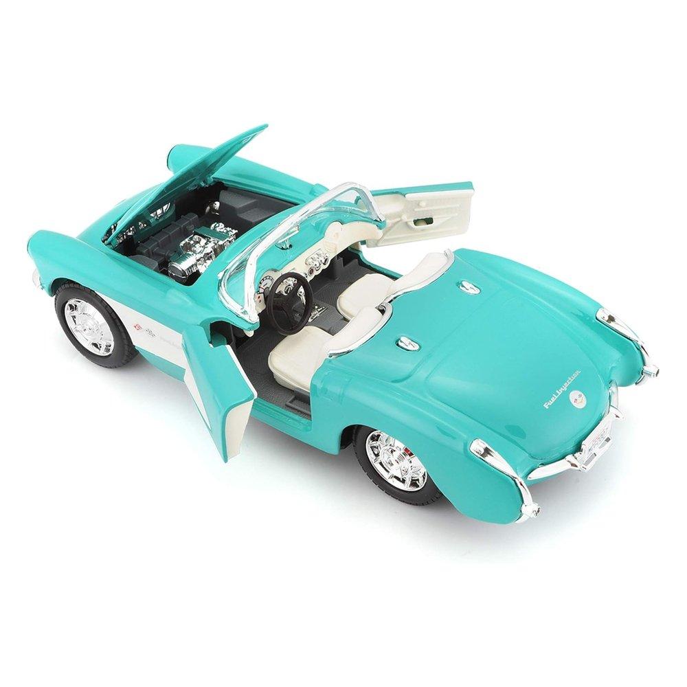 Maisto 1:24 Scale 1957 Chevrolet Corvette Car, 31275 - Sky Blue