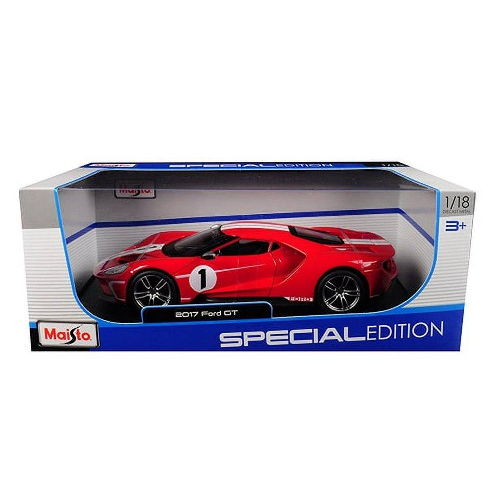 Maisto 1:18 Scale 2017 Ford GT Car, 31384 – Red