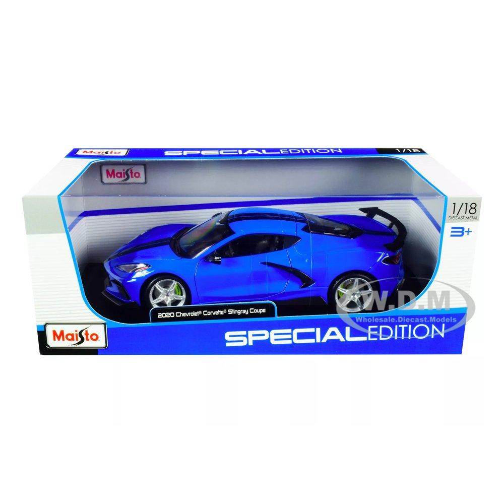 Maisto 1:18 Scale 2020 Chevrolet Corvette Stingray Kids Toy, 31455BU – Blue