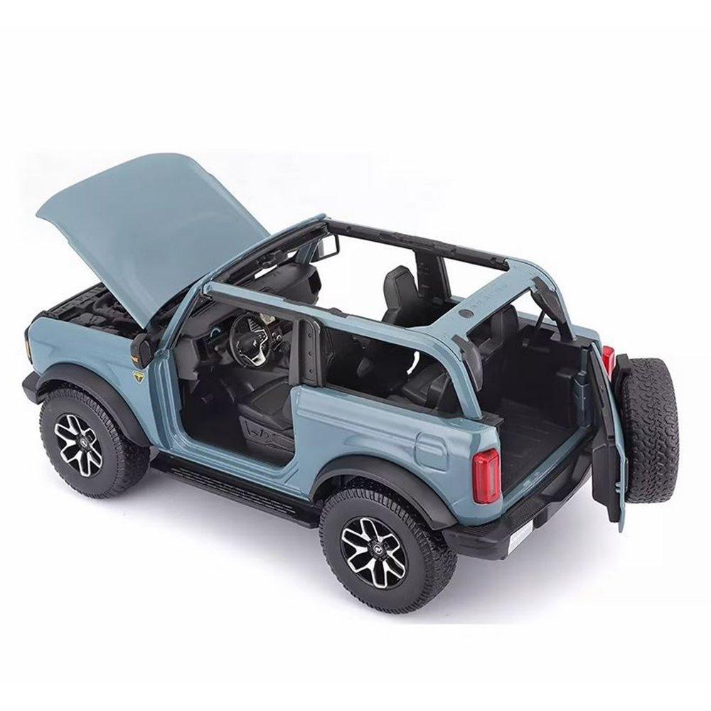 Maisto 1:24 Scale  2021 Ford Bronco Badlands Car, 31457BU – Blue