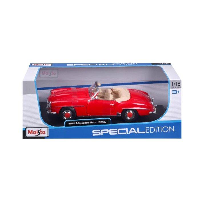 Maisto 1:18 Scale Mercedes Benz 190SL55 Car, 31824 – Red