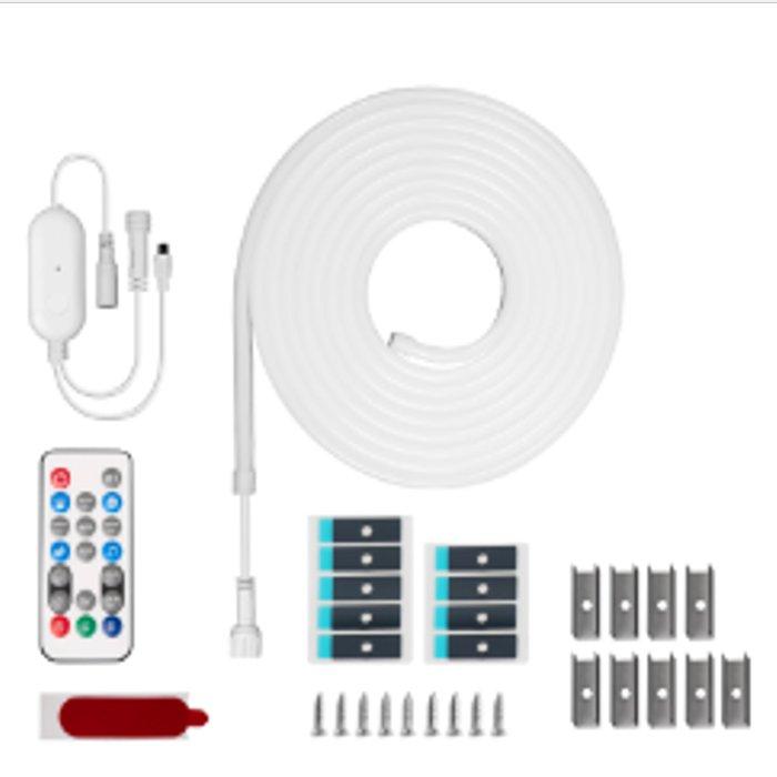 Laxihub WIFI+Bluetooth Neon Music LED Smart Light with Remote Control - Multicolor