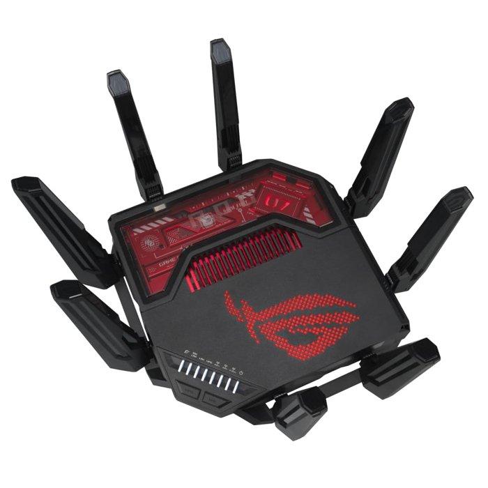 Asus Rog Rapture Tri-band WiFi 7 Gaming Router, GT-BE19000 - Black