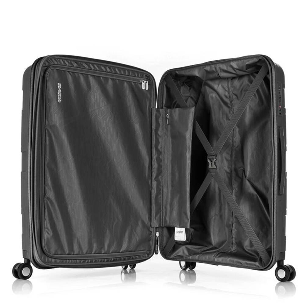American Tourister Litevlo Spinner Hard Travel Bag, 69cm, GZ4X09002 - Black