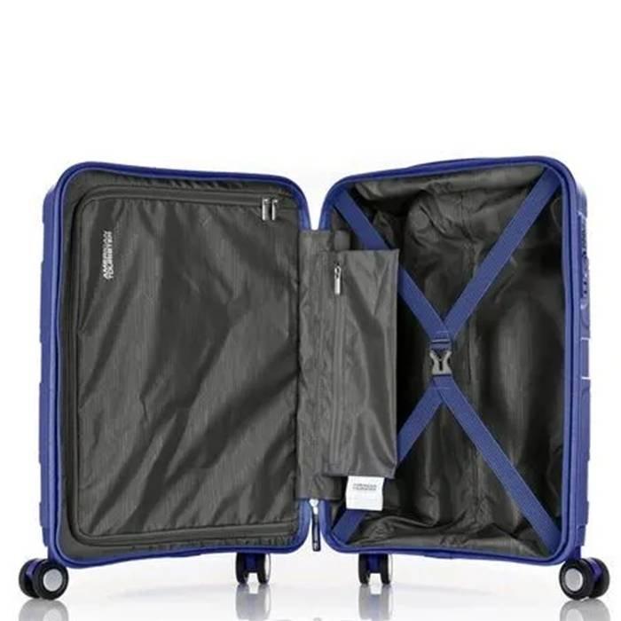 American Tourister Litevlo Spinner Hard Travel Bag, 55cm, GZ4X41004 - Navy