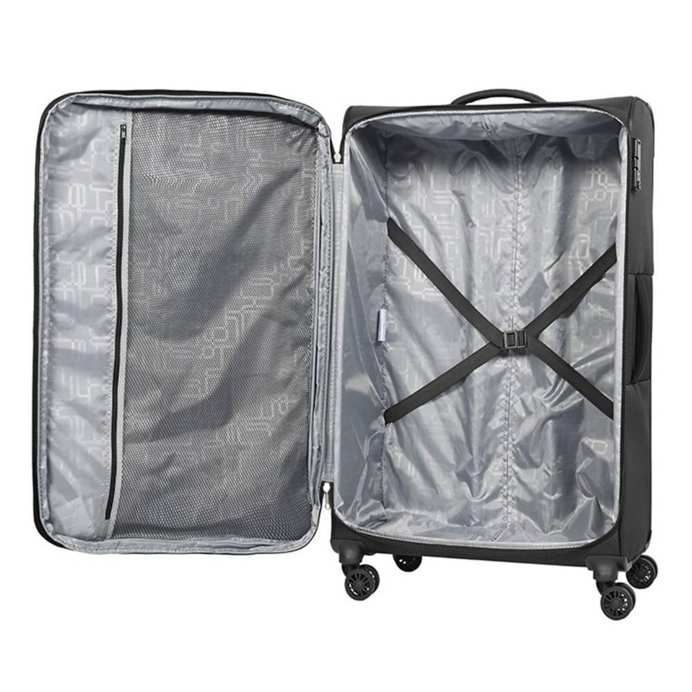 American Tourister Duncan 83cm Spinner Soft Luggage, FL8X09106- Black