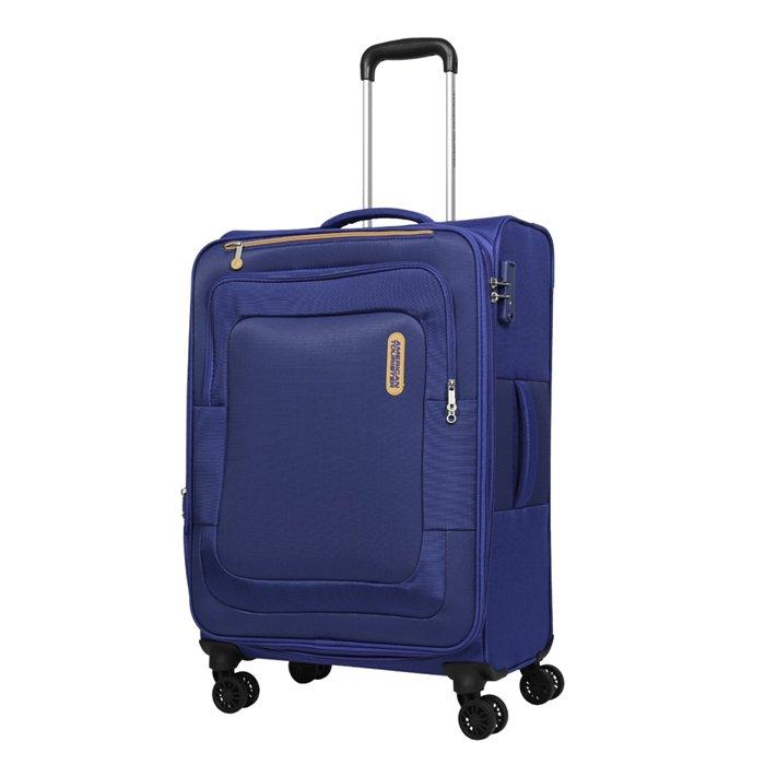 American Tourister Duncan 68cm Spinner Soft Luggage, FL8X41102 - Navy Blue