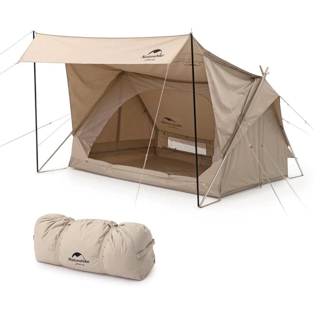 Naturehike Extend 4.8 Cotton Eaves Tower Tent - Gold