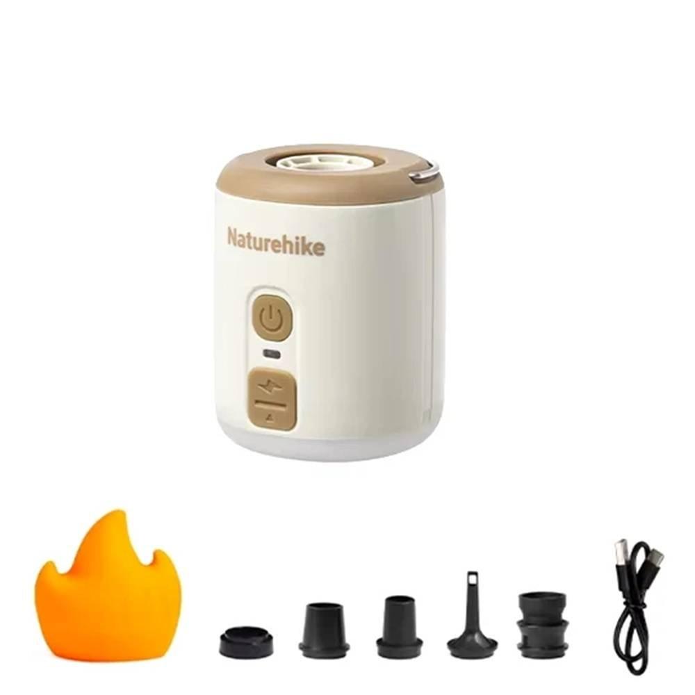 مضخة نفخ هواء صغيرة للاستخدام الخارجي  متعددة الوظائف من ناتشر هايك - رمادي فاتح