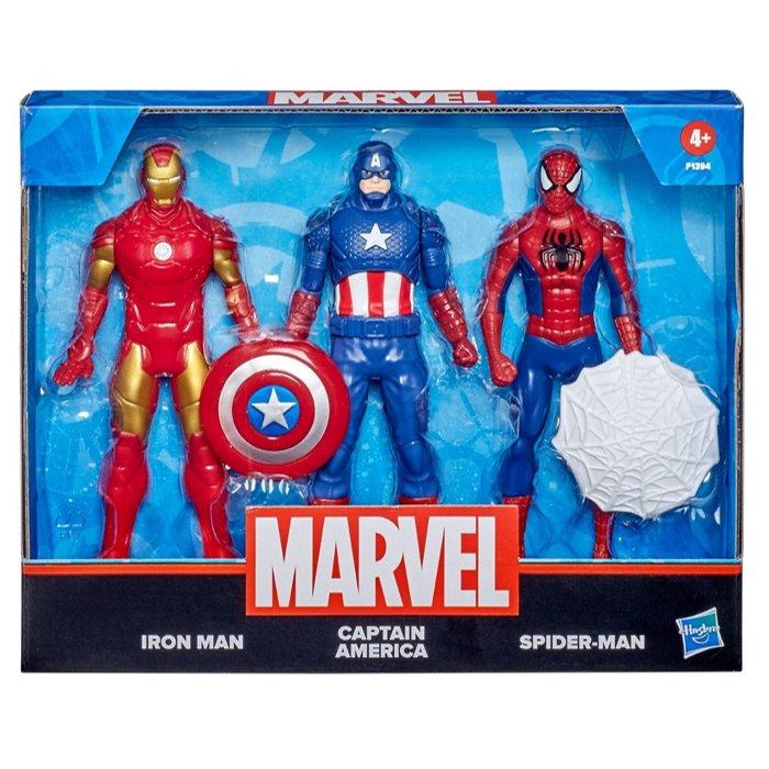 Marvel 6" Basic 3 Pack Figures, F1394 - Multicolor