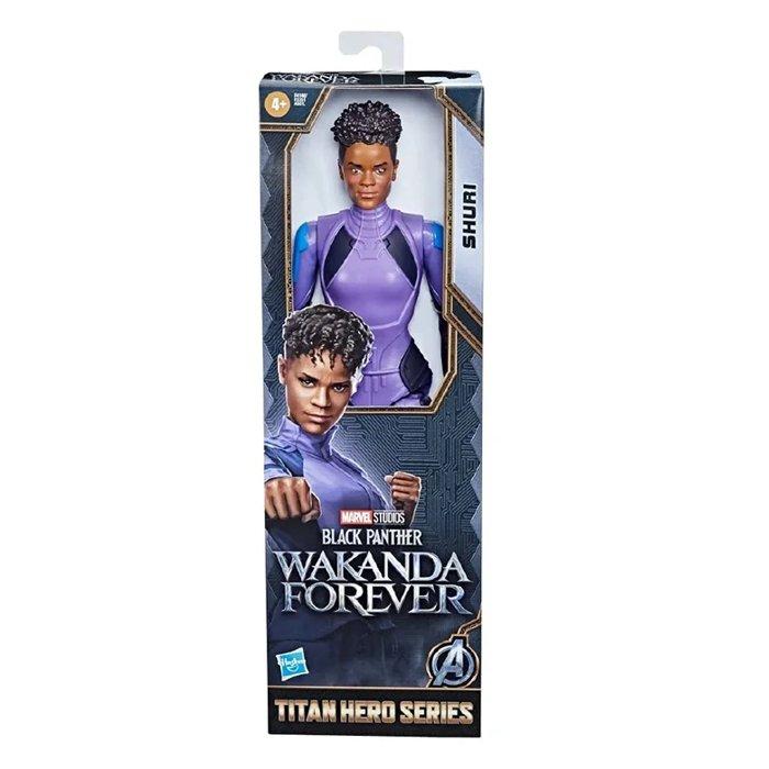 Marvel Black Panther Titan Hero Series  12-Inch Shuri Figure, F4146 - Purple