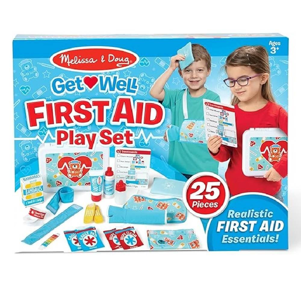 Melissa & Doug  First Aid Play Set, 30601 - White & Blue