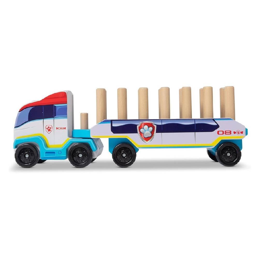 Melissa & Doug Paw Patrol Wood Block Truck Game, 33272 - Wood