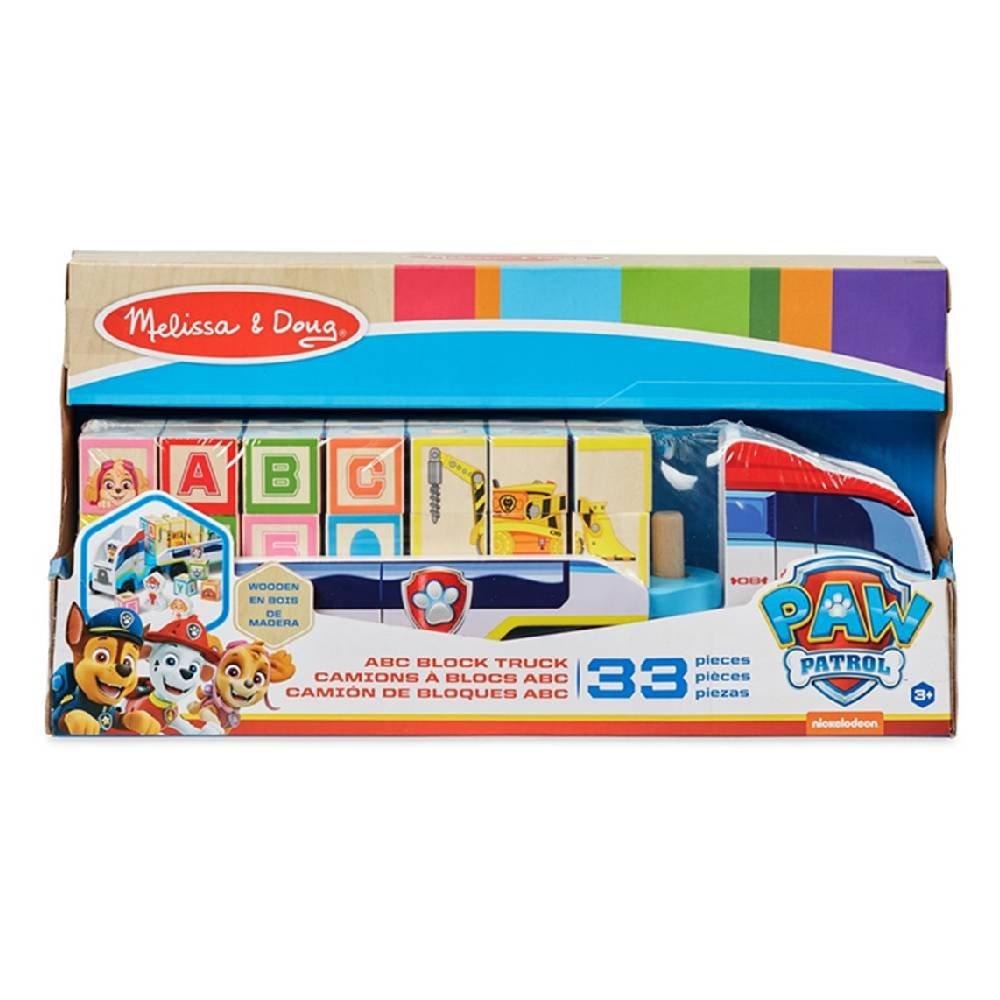 Melissa & Doug Paw Patrol Wood Block Truck Game, 33272 - Wood