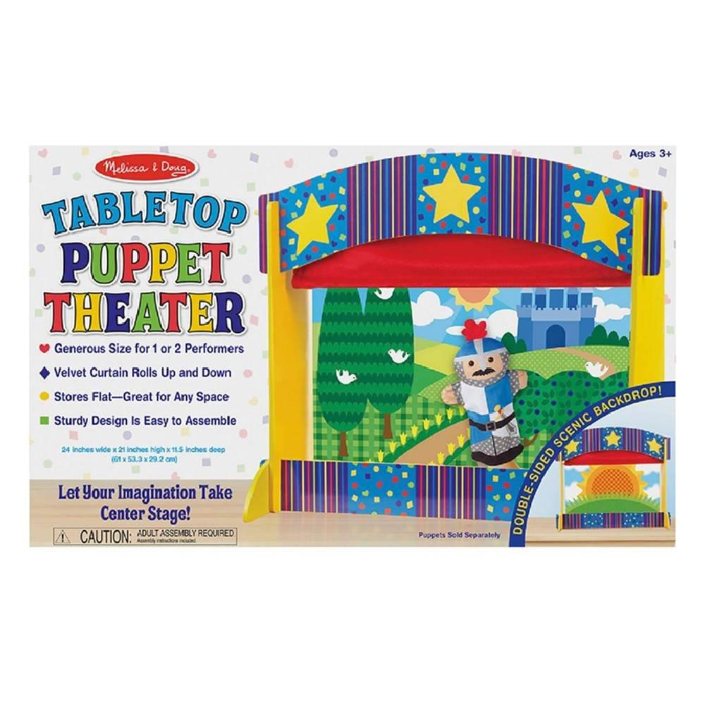 Melissa & Doug Tabletop Puppet Theater Game, 2536 - Multicolor