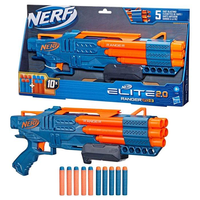 Nerf Elite 2.0 Ranger PD 5 Blaster, F4186 - Blue/Orange