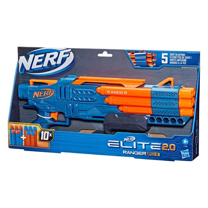 Nerf Elite 2.0 Ranger PD 5 Blaster, F4186 - Blue/Orange