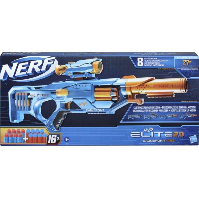 Nerf Elite 2.0 Eaglepoint Rd-8 Blaster, F0423 - Blue