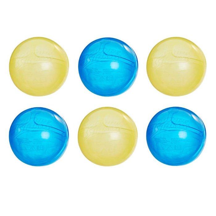 Nerf Super Soaker Hydro Balls 6-Pack, F6393 - Blue/Yellow