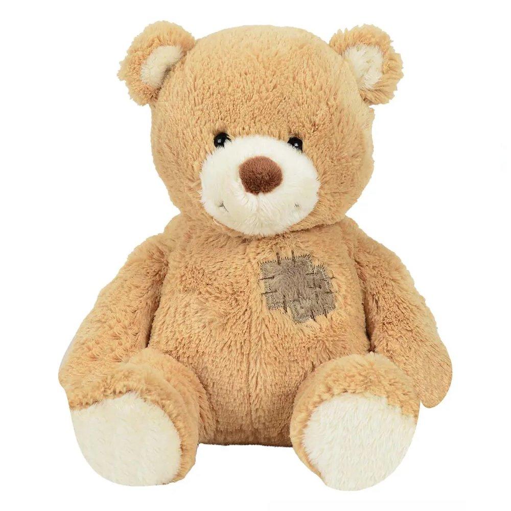 دمية دب محشوة من نيكوتوي مع رقعة،  25 سم 3 دميات - بني