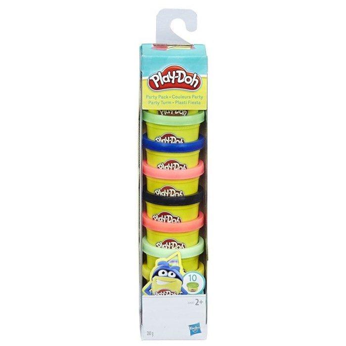 Play Doh Party Tube 10 Pack, 22037 - Multicolor